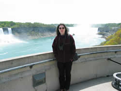 Tatiana on the Canadian side