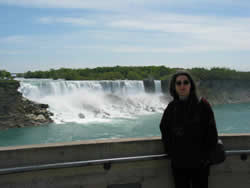 Tatiana on the Canadian side