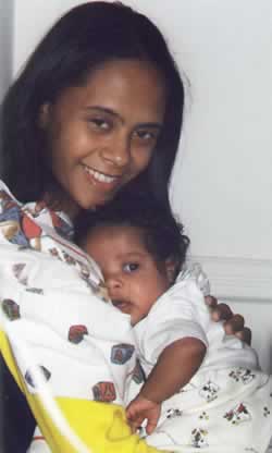 Ain't they sweet. My neice and Great neice!