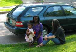 Isabelle, Marie-Claire and Tatiana