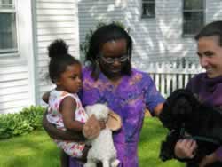 Isabelle greets a woo woo