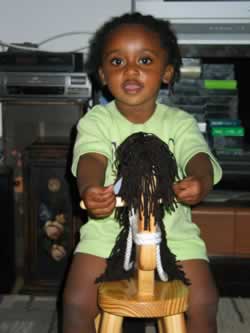 Isabelle on Mr. Cheval