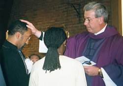 Isabelle's baptism Mass at UVM.